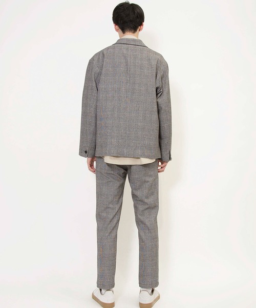 Johnbull(ジョンブル)の「エアレットオーバージャケット(テーラードジャケット・メンズ・ネイビー/ブラウン/グレー・LARGE/SMALL/MEDIUM)」の4枚目の写真