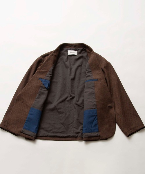 Johnbull(ジョンブル)の「エアレットオーバージャケット(テーラードジャケット・メンズ・ネイビー/ブラウン/グレー・LARGE/SMALL/MEDIUM)」の22枚目の写真