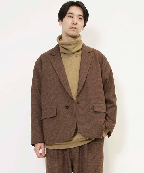 Johnbull(ジョンブル)の「エアレットオーバージャケット(テーラードジャケット・メンズ・ネイビー/ブラウン/グレー・LARGE/SMALL/MEDIUM)」の8枚目の写真