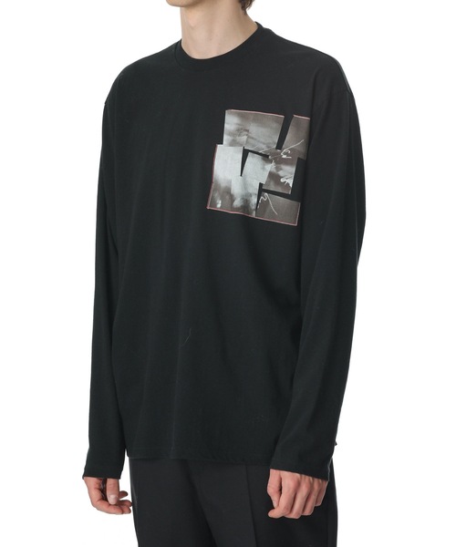 KAZUYUKI KUMAGAI ATTACHMENT（カズユキクマガイアタッチメント）の「COTTON JERSEY GRAPHIC PRINT T-SHIRT（Tシャツ/カットソー・メンズ・ブラック系その他/ブラック・1/2/3）」の4枚目の写真