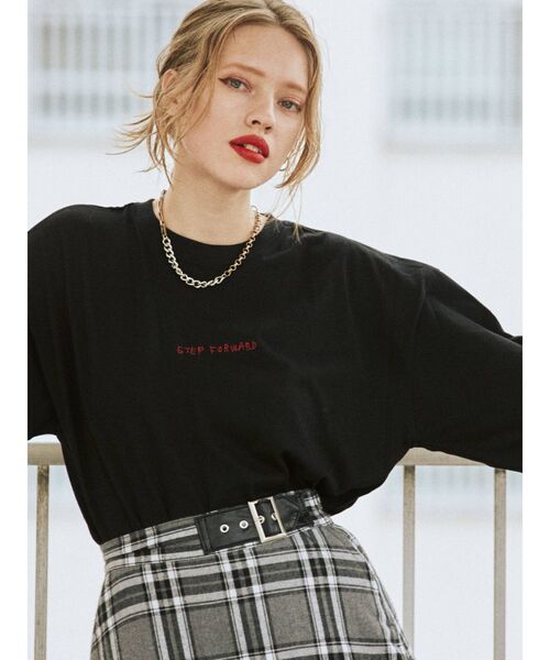 jouetie(ジュエティ)の「ネイチャーグラフィック ロンT(Tシャツ/カットソー・レディース・ブラック/オフホワイト/グリーン・MEDIUM)」の18枚目の写真