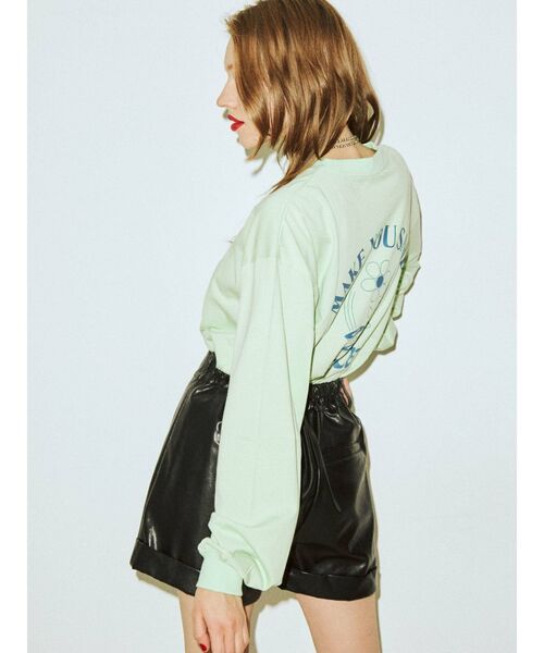 jouetie(ジュエティ)の「ネイチャーグラフィック ロンT(Tシャツ/カットソー・レディース・ブラック/オフホワイト/グリーン・MEDIUM)」の4枚目の写真