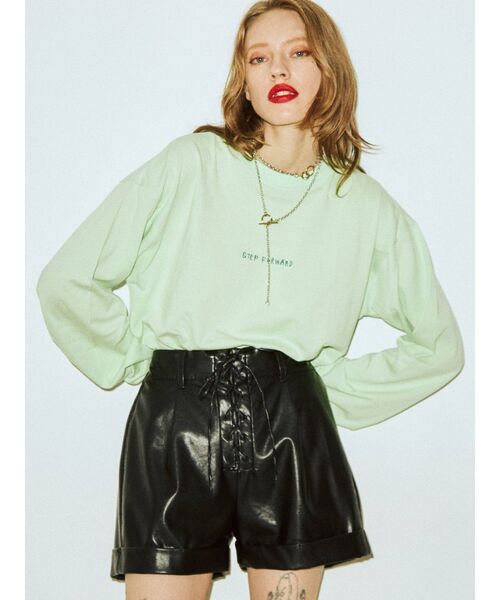 jouetie(ジュエティ)の「ネイチャーグラフィック ロンT(Tシャツ/カットソー・レディース・ブラック/オフホワイト/グリーン・MEDIUM)」の12枚目の写真