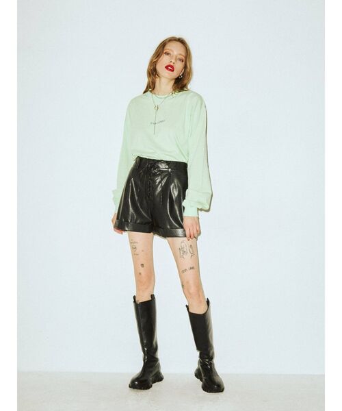 jouetie(ジュエティ)の「ネイチャーグラフィック ロンT(Tシャツ/カットソー・レディース・ブラック/オフホワイト/グリーン・MEDIUM)」の8枚目の写真