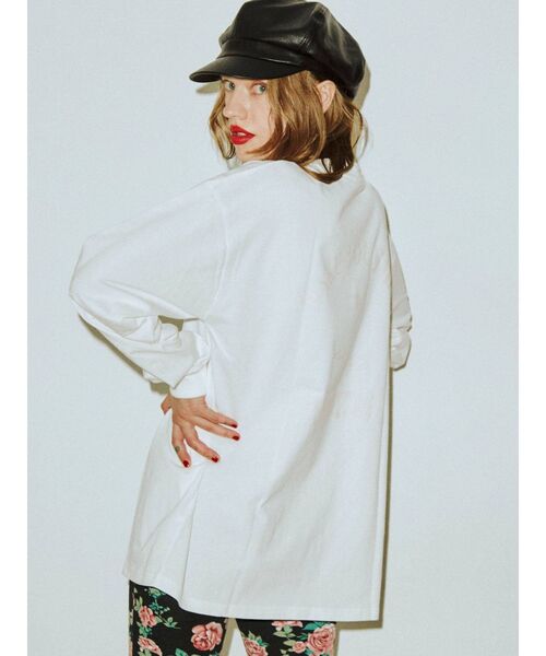 jouetie(ジュエティ)の「ネイチャーグラフィック ロンT(Tシャツ/カットソー・レディース・ブラック/オフホワイト/グリーン・MEDIUM)」の5枚目の写真