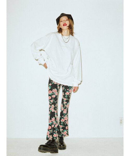 jouetie(ジュエティ)の「ネイチャーグラフィック ロンT(Tシャツ/カットソー・レディース・ブラック/オフホワイト/グリーン・MEDIUM)」の20枚目の写真