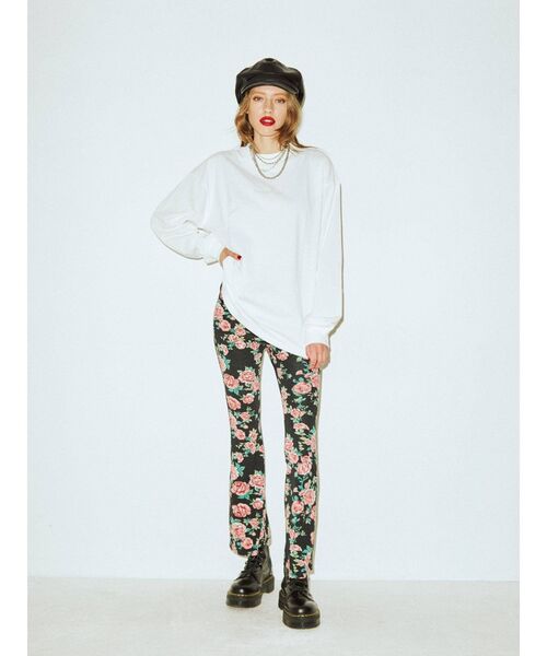 jouetie(ジュエティ)の「ネイチャーグラフィック ロンT(Tシャツ/カットソー・レディース・ブラック/オフホワイト/グリーン・MEDIUM)」の13枚目の写真