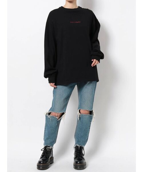 jouetie(ジュエティ)の「ネイチャーグラフィック ロンT(Tシャツ/カットソー・レディース・ブラック/オフホワイト/グリーン・MEDIUM)」の14枚目の写真