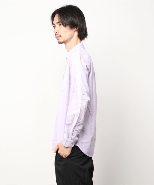 Back Channel（バックチャンネル）の「OX B.D. SHIRT（シャツ/ブラウス・メンズ・ホワイト/ベージュ/パープル/ネイビー・LARGE/MEDIUM/X-LARGE/SMALL）」の8枚目の写真