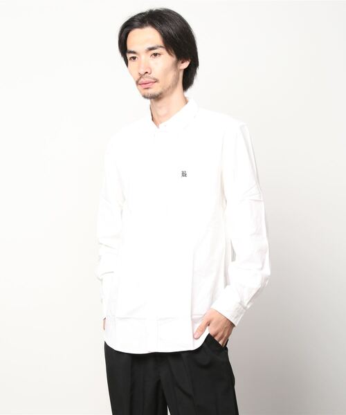 Back Channel（バックチャンネル）の「OX B.D. SHIRT（シャツ/ブラウス・メンズ・ホワイト/ベージュ/パープル/ネイビー・LARGE/MEDIUM/X-LARGE/SMALL）」の10枚目の写真