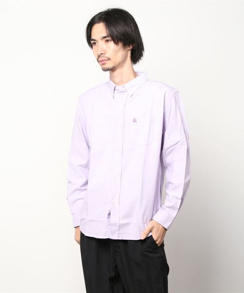 Back Channel（バックチャンネル）の「OX B.D. SHIRT（シャツ/ブラウス・メンズ・ホワイト/ベージュ/パープル/ネイビー・LARGE/MEDIUM/X-LARGE/SMALL）」の13枚目の写真