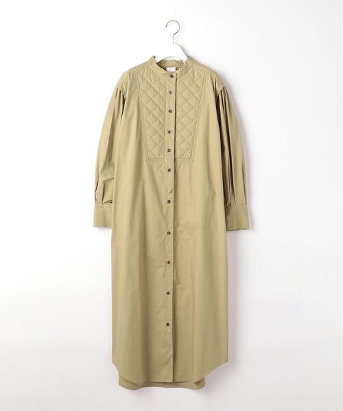 green label relaxing(グリーンレーベルリラクシング)の「<Tavii> キルト ボリューム スリーブ ワンピース(ワンピース・レディース・ベージュ/オフホワイト・FREE)」の7枚目の写真