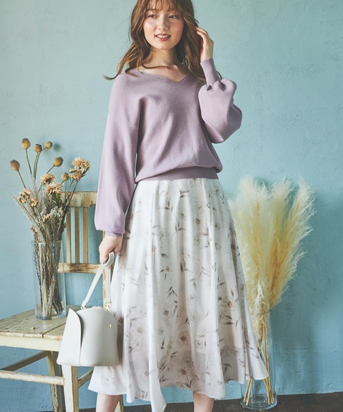 NOELA(ノエラ)の「フラワーシャドースカート(スカート)」 - WEAR NOELA(ノエラ)の「フラワーシャドースカート(スカート)」 - WEAR