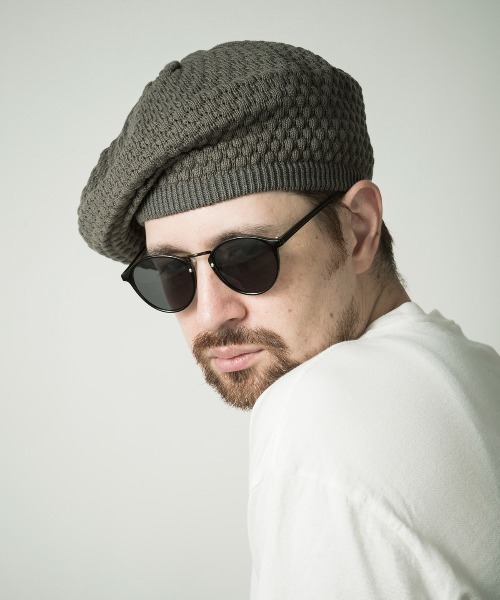 Mighty Shine(マイティシャイン)の「Knit Beret / Mighty Shine 2022SS(ハンチング/ベレー帽・メンズ・ブラック/モカ/カーキ/グレー・FREE)」の3枚目の写真