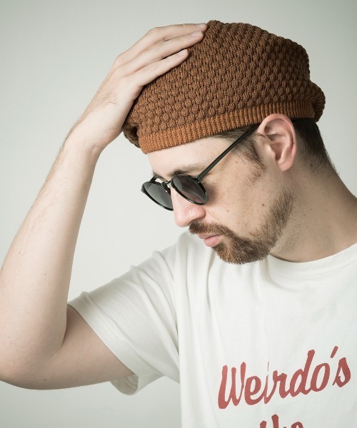 Mighty Shine(マイティシャイン)の「Knit Beret / Mighty Shine 2022SS(ハンチング/ベレー帽・メンズ・ブラック/モカ/カーキ/グレー・FREE)」の4枚目の写真
