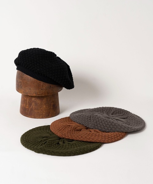 Mighty Shine(マイティシャイン)の「Knit Beret / Mighty Shine 2022SS(ハンチング/ベレー帽・メンズ・ブラック/モカ/カーキ/グレー・FREE)」の11枚目の写真