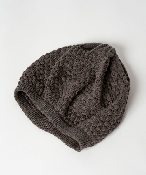 Mighty Shine(マイティシャイン)の「Knit Beret / Mighty Shine 2022SS(ハンチング/ベレー帽・メンズ・ブラック/モカ/カーキ/グレー・FREE)」の7枚目の写真