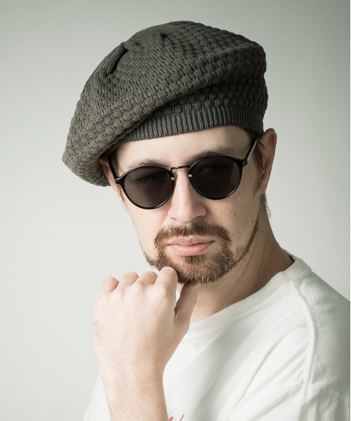 Mighty Shine(マイティシャイン)の「Knit Beret / Mighty Shine 2022SS(ハンチング/ベレー帽・メンズ・ブラック/モカ/カーキ/グレー・FREE)」の8枚目の写真