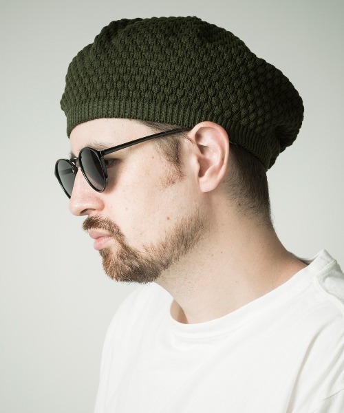Mighty Shine(マイティシャイン)の「Knit Beret / Mighty Shine 2022SS(ハンチング/ベレー帽・メンズ・ブラック/モカ/カーキ/グレー・FREE)」の6枚目の写真