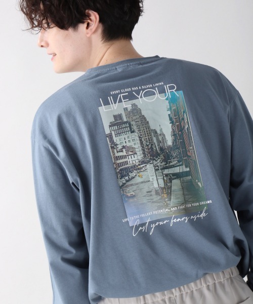 RAGEBLUE（レイジブルー）の「天竺/フォトロンT/219959（Tシャツ/カットソー・メンズ・ブラック/ダークブラウン/ホワイト/ダークグリーン/ブルー系その他・MEDIUM/LARGE/SMALL）」の5枚目の写真