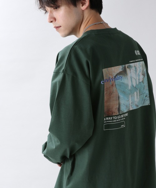 RAGEBLUE（レイジブルー）の「天竺/フォトロンT/219959（Tシャツ/カットソー・メンズ・ブラック/ダークブラウン/ホワイト/ダークグリーン/ブルー系その他・MEDIUM/LARGE/SMALL）」の4枚目の写真