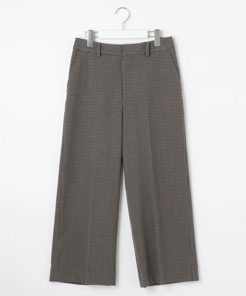 J.PRESS Ladies(J.プレス レディス)の「【WEB限定カラーあり】【洗える】NEWESTバックピーチチェック ワイドパンツ(その他パンツ・レディース・グレー系3/ブラウン系3・XS/S/XXS)」の14枚目の写真