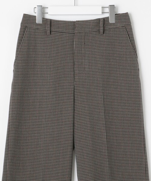 J.PRESS Ladies(J.プレス レディス)の「【WEB限定カラーあり】【洗える】NEWESTバックピーチチェック ワイドパンツ(その他パンツ・レディース・グレー系3/ブラウン系3・XS/S/XXS)」の15枚目の写真