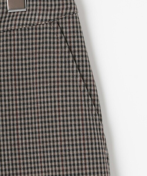 J.PRESS Ladies(J.プレス レディス)の「【WEB限定カラーあり】【洗える】NEWESTバックピーチチェック ワイドパンツ(その他パンツ・レディース・グレー系3/ブラウン系3・XS/S/XXS)」の16枚目の写真