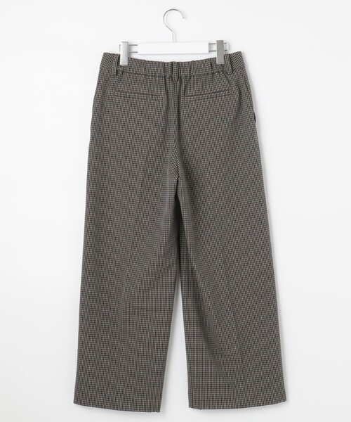 J.PRESS Ladies(J.プレス レディス)の「【WEB限定カラーあり】【洗える】NEWESTバックピーチチェック ワイドパンツ(その他パンツ・レディース・グレー系3/ブラウン系3・XS/S/XXS)」の20枚目の写真