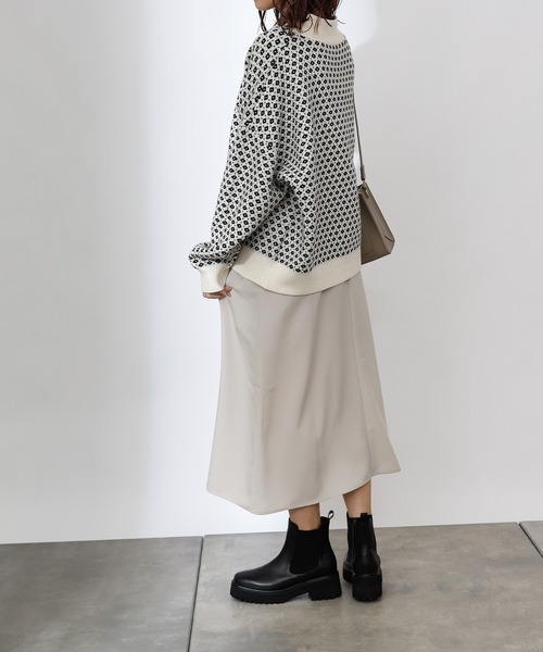 COLONY 2139（コロニートゥーワンスリーナイン）の「【TV媒体紹介商品】バイカラージャガード柄ニットカーディガン（カーディガン/ボレロ・レディース・ブラック/アイボリー/ブラウン・LARGE/MEDIUM）」の14枚目の写真