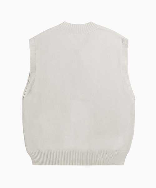 CORPUS TOKYO（コーパス トーキョー）の「Lazy Tokyo ニットベスト（ベスト・メンズ・ライトグレー/ブラック/オフホワイト/グリーン/ブルーグレー/ライトベージュ・1/2/3）」の14枚目の写真