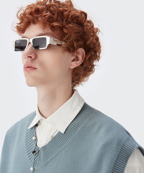 CORPUS TOKYO（コーパス トーキョー）の「Lazy Tokyo ニットベスト（ベスト・メンズ・ライトグレー/ブラック/オフホワイト/グリーン/ブルーグレー/ライトベージュ・1/2/3）」の9枚目の写真