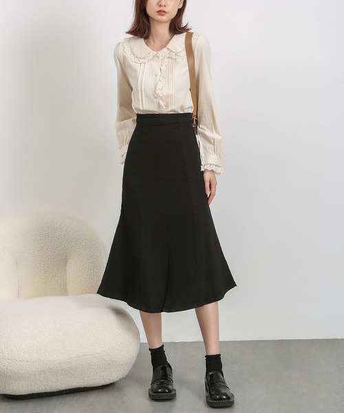MAISON DE THERESE(メゾン ド テレーズ)の「デニムマーメイドスカート(デニムスカート・レディース・ブラック/ブルー・MEDIUM/SMALL/LARGE/X-LARGE)」の7枚目の写真