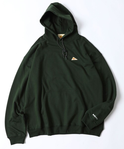 FREAK'S STORE(フリークスストア)の「WEB限定 KELTY×FREAK'S STORE/ケルティ 別注 ワンポイント ヴィンテージロゴ プルオーバーパーカー/フーディー/ビッグシルエット(パーカー・メンズ・ブラック/ダークグリーン/ブラウン/グレー/オフホワイト/グレイッシュブルー・SMALL/MEDIUM/LARGE/X-LARGE)」の17枚目の写真