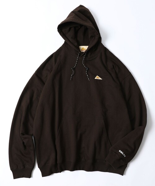 FREAK'S STORE(フリークスストア)の「WEB限定 KELTY×FREAK'S STORE/ケルティ 別注 ワンポイント ヴィンテージロゴ プルオーバーパーカー/フーディー/ビッグシルエット(パーカー・メンズ・ブラック/ダークグリーン/ブラウン/グレー/オフホワイト/グレイッシュブルー・SMALL/MEDIUM/LARGE/X-LARGE)」の20枚目の写真