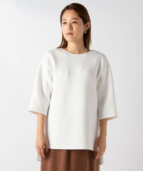 NOLLEY’S（ノーリーズ）の「ダンボール・バックプリーツプルオーバーカットソー（Tシャツ/カットソー・レディース・ホワイト/ネイビー/ブラック・FREE）」の22枚目の写真