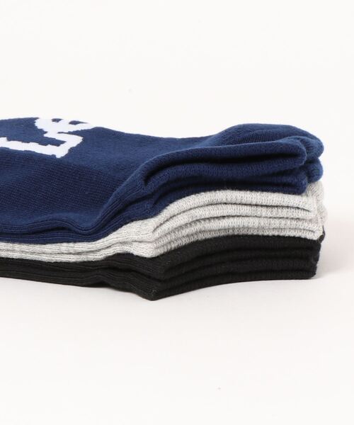 Lee（リー）の「【LEE/リー】足底ロゴスニーカー3P（3足組