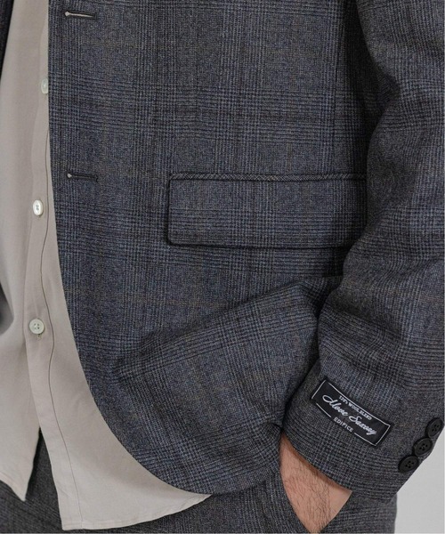 EDIFICE（エディフィス）の「MOVE サキソニー チェック 2Bジャケット（セットアップ・メンズ・チャコールグレー/ブラウン/ネイビー・SMALL/MEDIUM/LARGE/X-LARGE）」の4枚目の写真