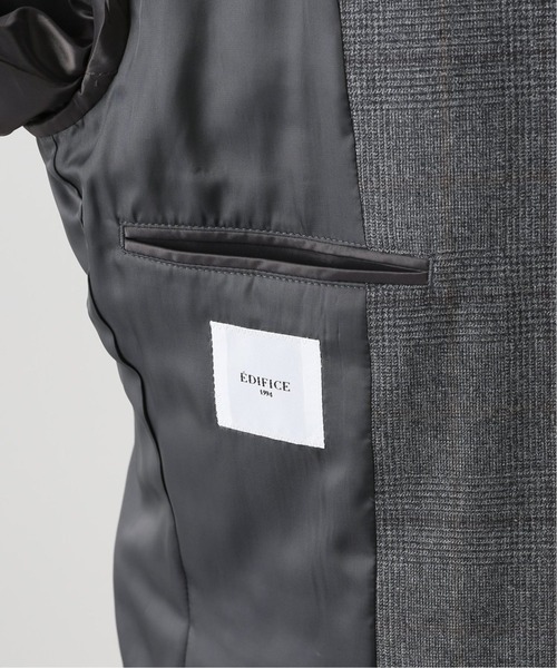 EDIFICE（エディフィス）の「MOVE サキソニー チェック 2Bジャケット（セットアップ・メンズ・チャコールグレー/ブラウン/ネイビー・SMALL/MEDIUM/LARGE/X-LARGE）」の12枚目の写真