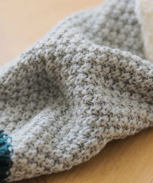 osharewalker（オシャレウォーカー）の「『ファー付きニットハンドウォーマー』（手袋・レディース・グリーン/テラコッタ/チャコール/ライトグレー/ネイビー・FREE）」の14枚目の写真