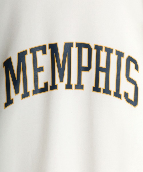 Lazar(ラザル)の「MEMPHIS/PALMDALE 別注 裏起毛 ビッグシルエット カレッジロゴ スウェット レディース メンズ トレーナー(スウェット・メンズ・ホワイト/ブラック/ダークグリーン/ベージュ/ネイビー/ブルー/グリーン/スミクロ・LL/M/L)」の13枚目の写真
