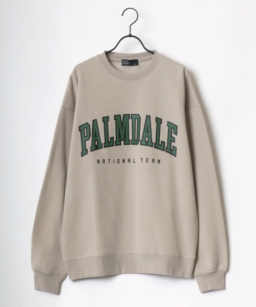 Lazar(ラザル)の「MEMPHIS/PALMDALE 別注 裏起毛 ビッグシルエット カレッジロゴ スウェット レディース メンズ トレーナー(スウェット・メンズ・ホワイト/ブラック/ダークグリーン/ベージュ/ネイビー/ブルー/グリーン/スミクロ・LL/M/L)」の9枚目の写真