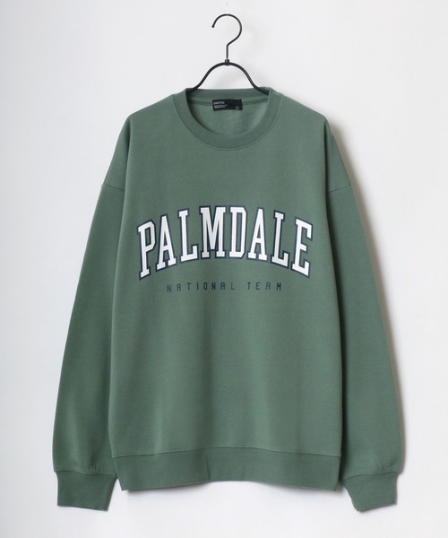 Lazar(ラザル)の「MEMPHIS/PALMDALE 別注 裏起毛 ビッグシルエット カレッジロゴ スウェット レディース メンズ トレーナー(スウェット・メンズ・ホワイト/ブラック/ダークグリーン/ベージュ/ネイビー/ブルー/グリーン/スミクロ・LL/M/L)」の21枚目の写真