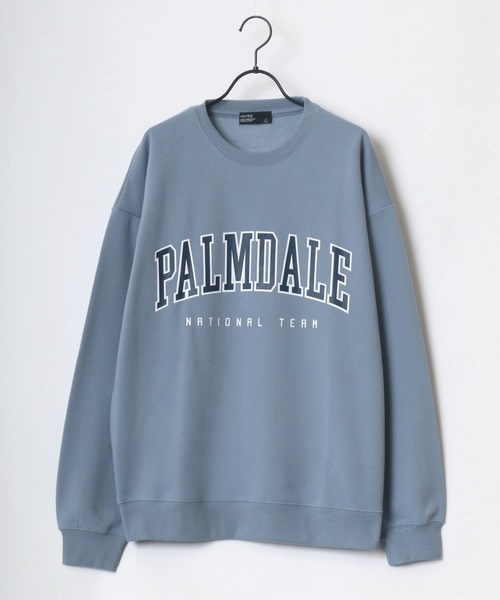 Lazar(ラザル)の「MEMPHIS/PALMDALE 別注 裏起毛 ビッグシルエット カレッジロゴ スウェット レディース メンズ トレーナー(スウェット・メンズ・ホワイト/ブラック/ダークグリーン/ベージュ/ネイビー/ブルー/グリーン/スミクロ・LL/M/L)」の14枚目の写真
