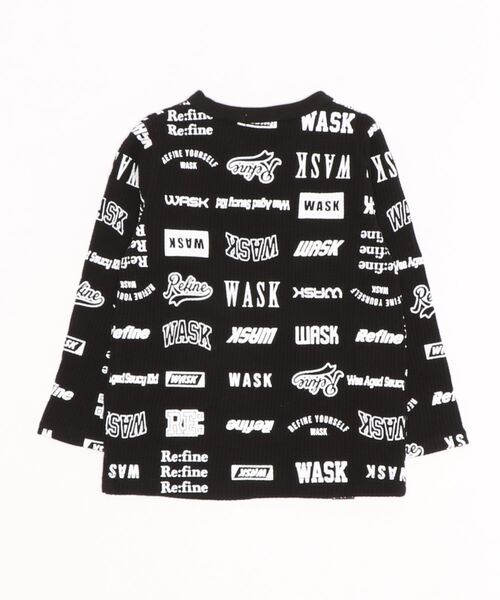 WASK(ワスク)の「WASK/ロゴ 柄 ワッフル Tシャツ (100~160cm)(Tシャツ/カットソー・キッズ・ブラック系その他/ホワイト系その他・140/120/130/110/150/160/100)」の3枚目の写真