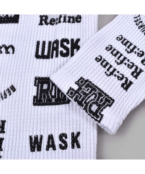 WASK(ワスク)の「WASK/ロゴ 柄 ワッフル Tシャツ (100~160cm)(Tシャツ/カットソー・キッズ・ブラック系その他/ホワイト系その他・140/120/130/110/150/160/100)」の10枚目の写真