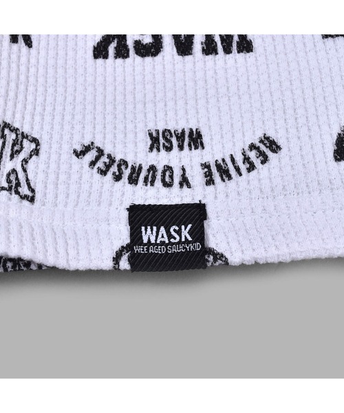 WASK(ワスク)の「WASK/ロゴ 柄 ワッフル Tシャツ (100~160cm)(Tシャツ/カットソー・キッズ・ブラック系その他/ホワイト系その他・140/120/130/110/150/160/100)」の11枚目の写真