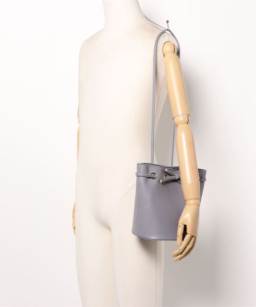 Allamanda（アラマンダ）の「リボン巾着ショルダーBAG（トートバッグ・レディース・アイボリー/ブラック/ブルーグレー・ONE SIZE）」の8枚目の写真