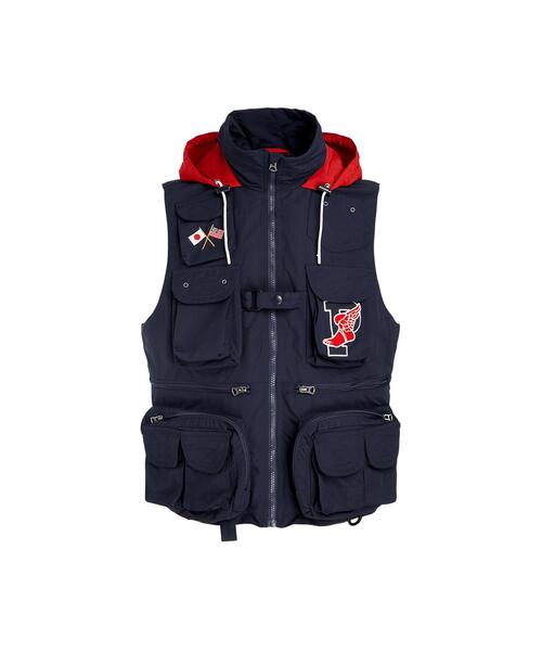 Polo by Ralph Lauren スタジアムベスト L 赤/黒/灰色 POLO RALPH LAUREN（ポロ ラルフ ローレン）の「（限定コレクション