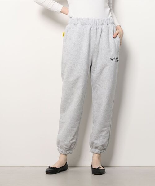 Mark Gonzales(マーク・ゴンザレス)の「【ムラサキスポーツ別注】MarkGonzales/マークゴンザレス ルーズシルエット ロゴスウェットパンツ/セットアップ対応 MGLD021(スウェットパンツ・レディース・ブラック/グレー/グリーン・M/L)」の6枚目の写真